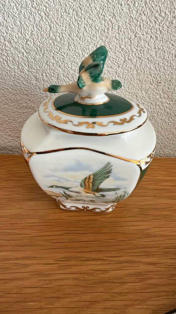 PMI Porseleinen Pot met deksel met gans, Antiek en Kunst, Ophalen