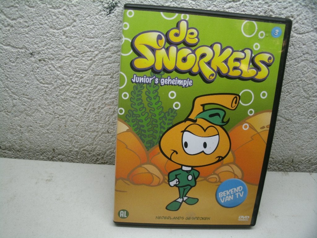 dvd 247k de snorkels junior's geheimpje, Alle leeftijden, Ophalen of Verzenden, Zo goed als nieuw