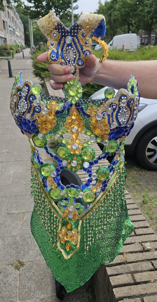 Carnavalskleding: Braziliaanse Danseres Outfit, Hobby en Vrije tijd, Kostuums, Theaterbenodigdheden en LARP, Zo goed als nieuw