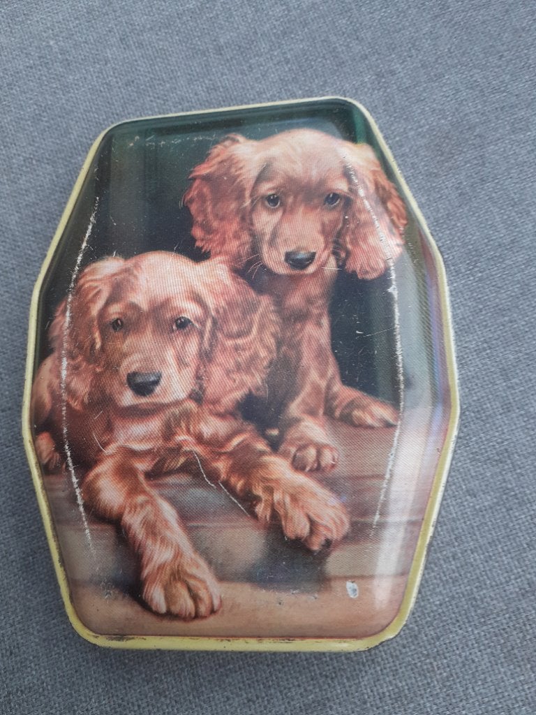 Mooi horner blik met cocker spaniels, Ophalen of Verzenden