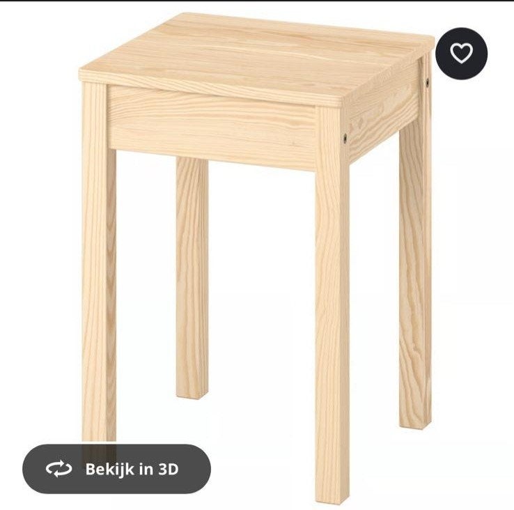 IKEA HÄGERNÄS bijzettafel / krukje - Nieuw in doos, Ophalen of Verzenden, Nieuw, Hout