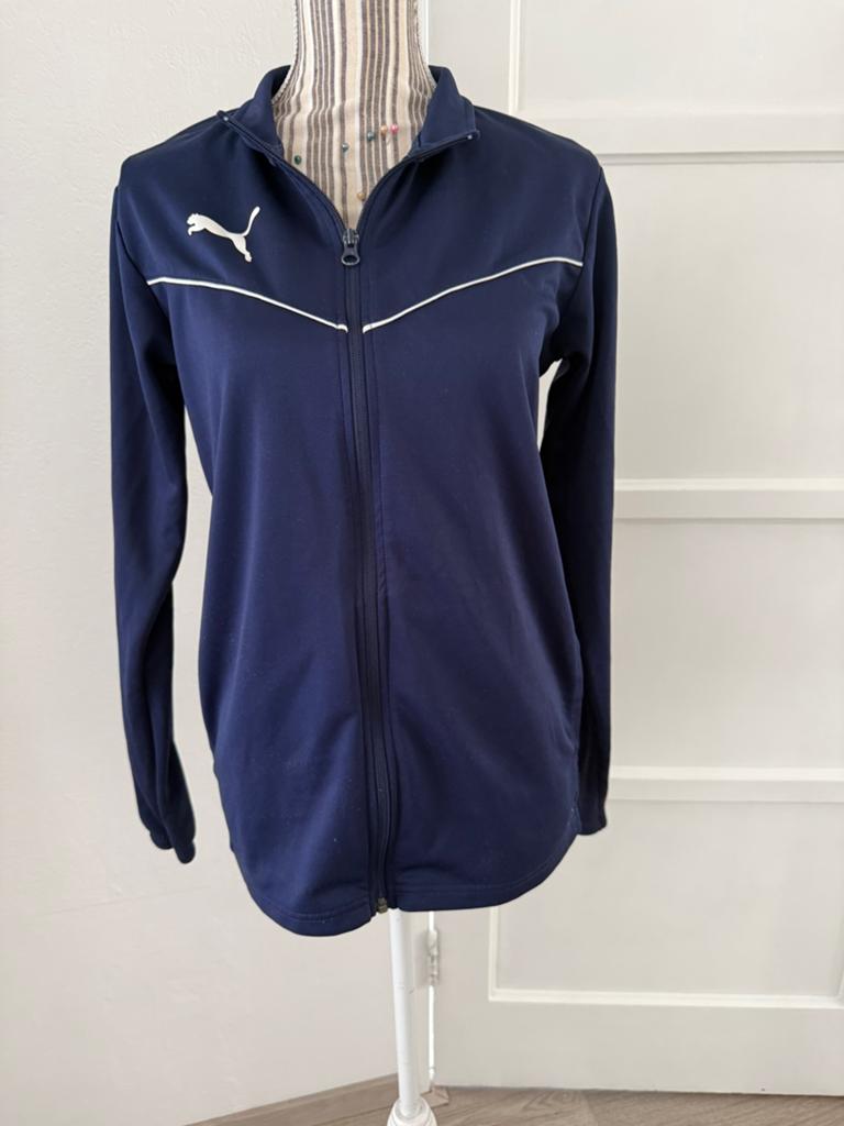 Puma sport jasje jas jack maat S blauw fitness hardlopen, Maat 38/40 (M), Blauw, Ophalen of Verzenden, Zo goed als nieuw