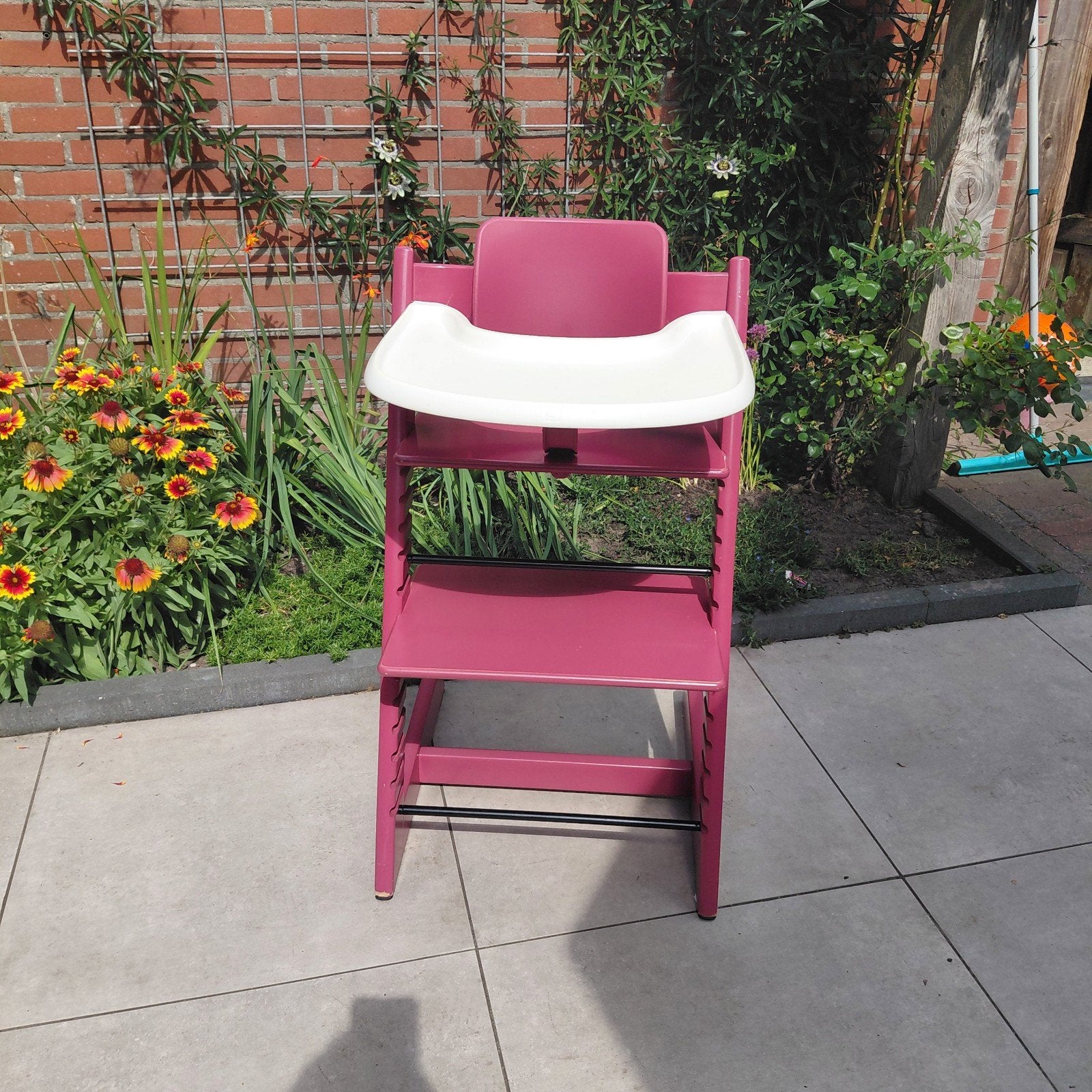 Stokke Tripp Trapp Meegroeistoel met veel accessoires, Ophalen, Gebruikt, Meegroeistoel, Gordel(s)