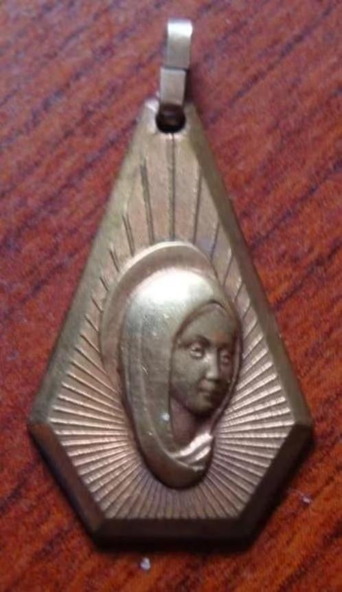 Oude christelijke hanger met Maria, Verzenden, Zo goed als nieuw, Zilver, Overige materialen