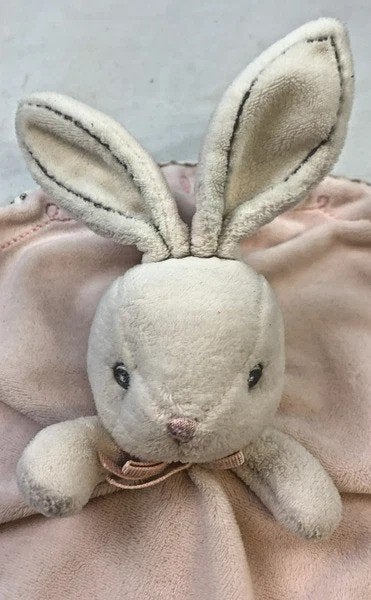 Kaloo Perle knuffeldoekje konijn roze wit pluche knuffel, Coolsingel 104, 3011 AG Rotterdam, Netherlands, Overige merken, Konijn