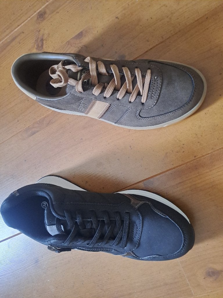 Sneakers, Ophalen, Bruin, Nieuw, Sneakers of Gympen