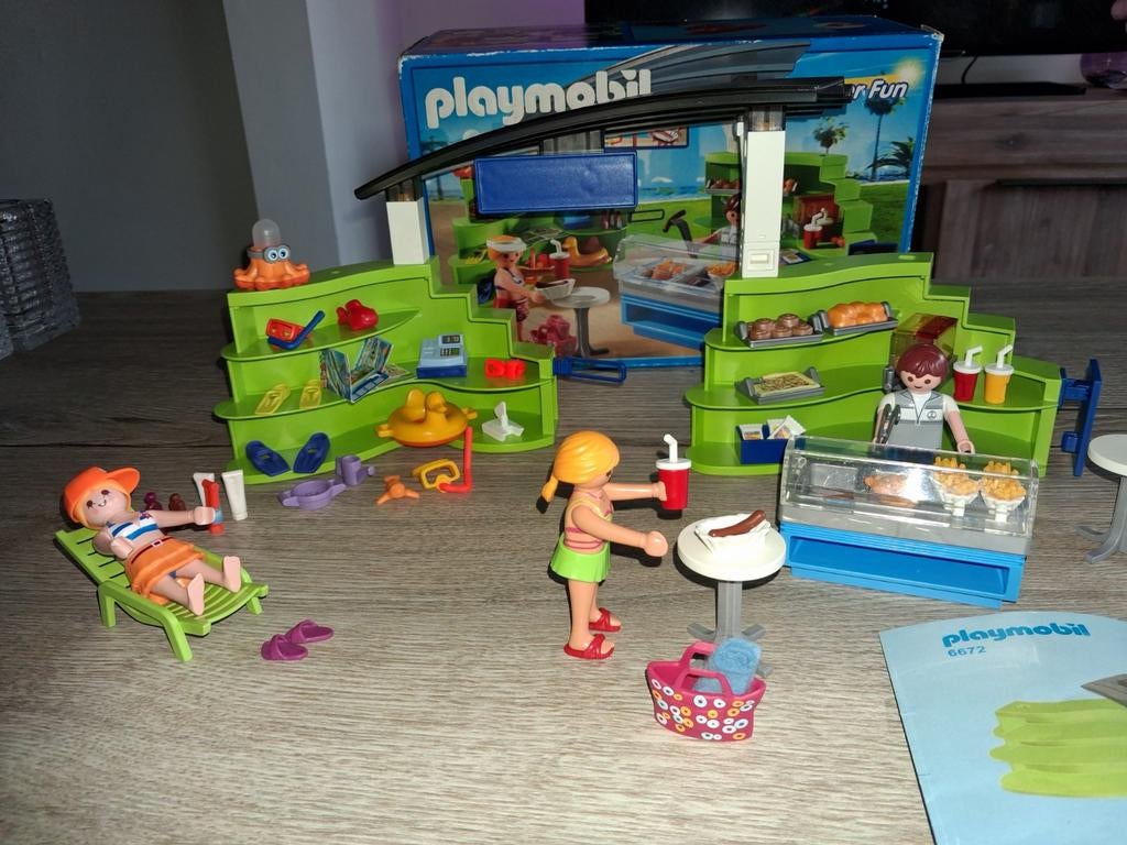 Playmobil strand winkel met snackbar 6672, Kinderen en Baby's, Speelgoed | Playmobil, Ophalen of Verzenden, Zo goed als nieuw