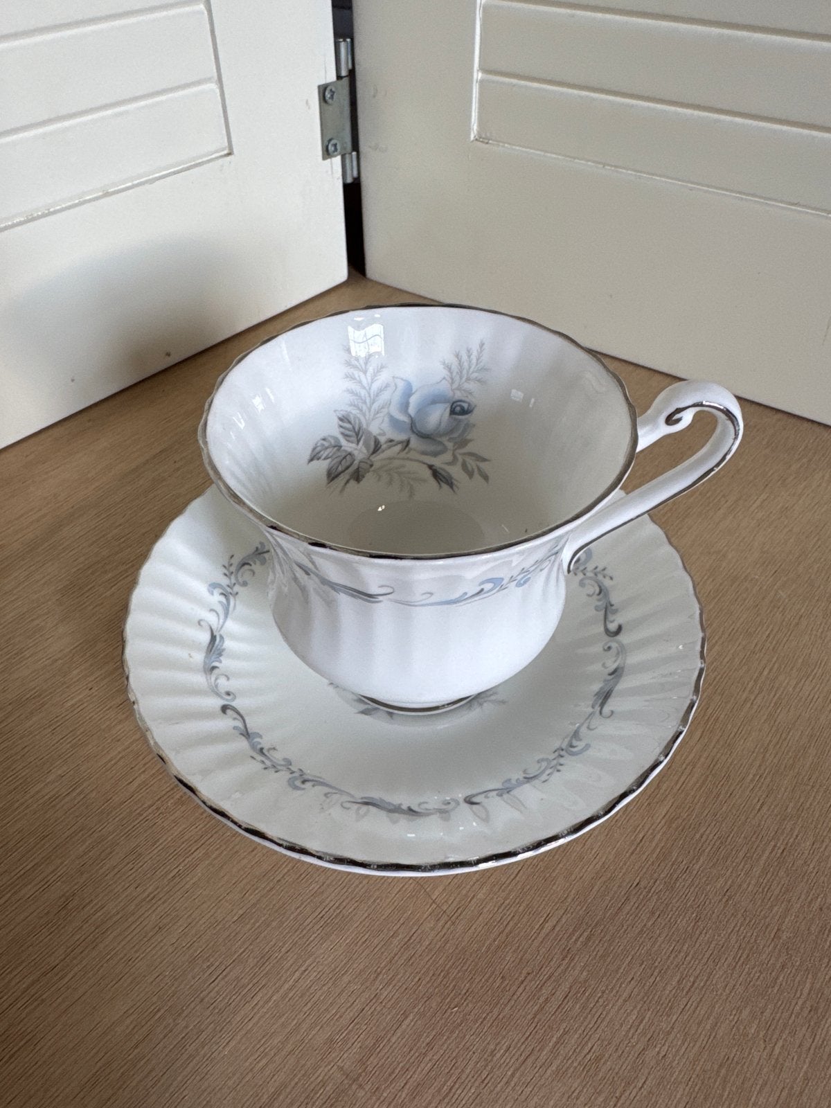 Paragon Morning Rose Kop en Schotel - Bone China, Ophalen of Verzenden