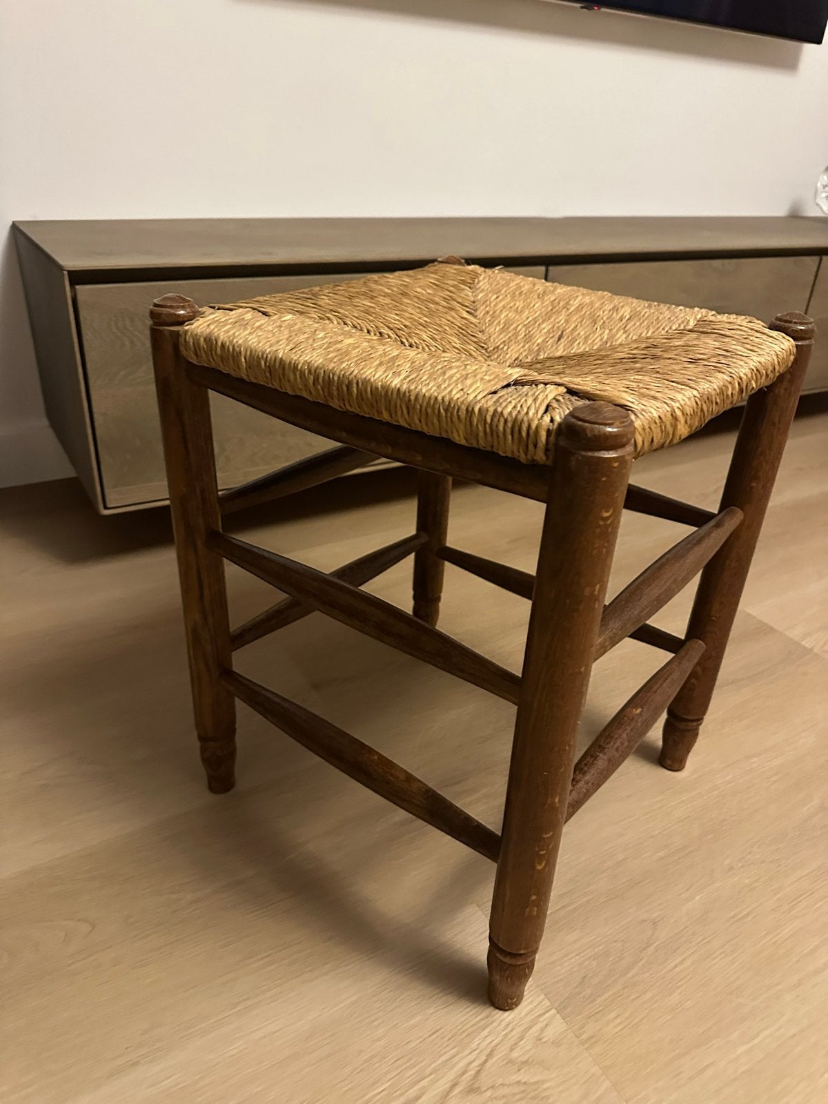 Vintage lage stoel/kruk, Ophalen