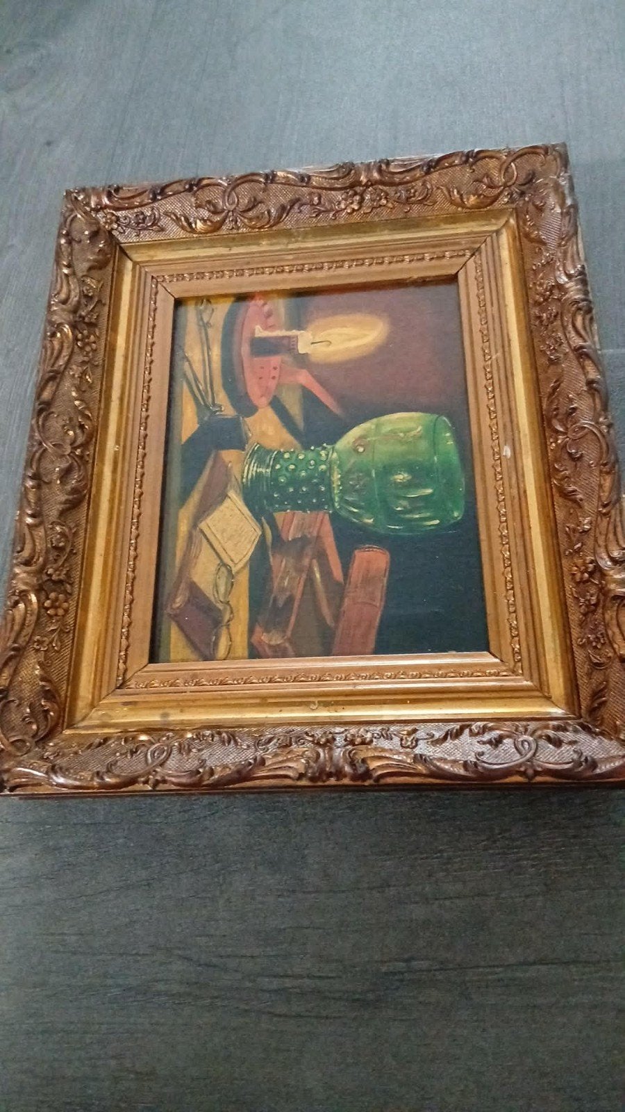 Kopie/reproductie Stilleven met brandende kaars (Claesz.), Antiek en Kunst, Kunst | Schilderijen | Klassiek, Ophalen of Verzenden