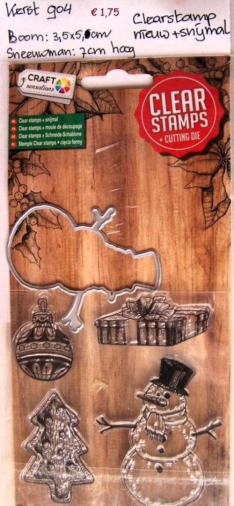 Kerst 904 Clearstamp, Ophalen of Verzenden, Nieuw, Clearstamp