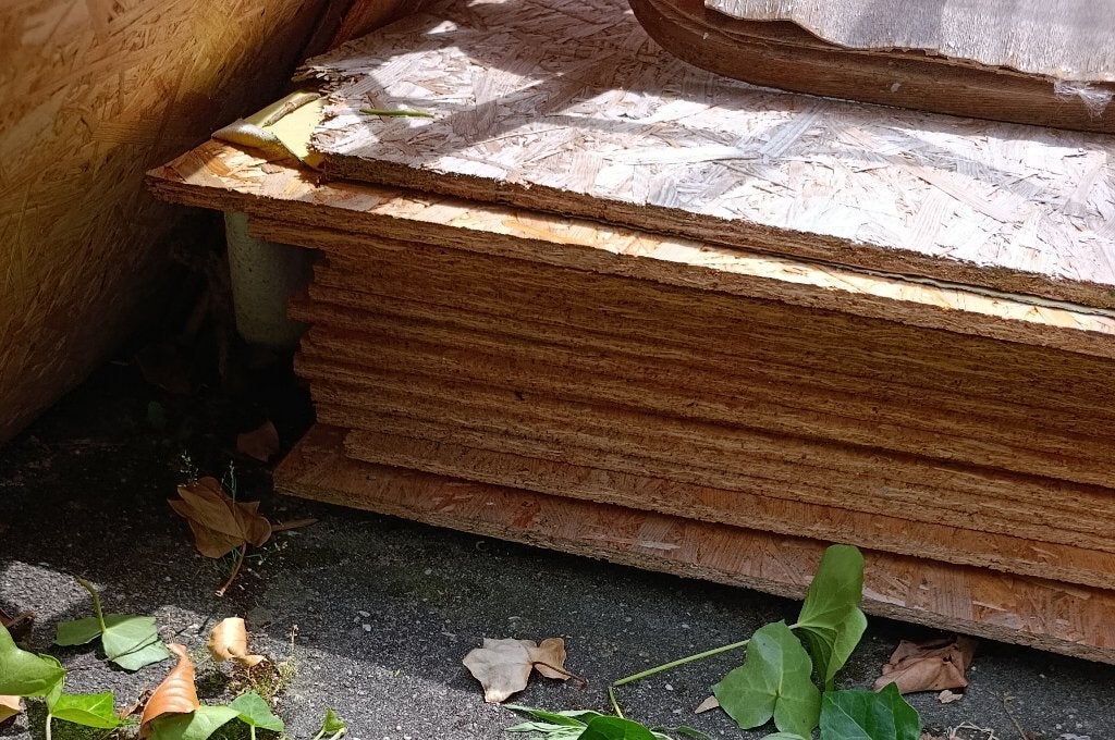 OSB Houtvezelplaat 9mm (2400x600) RK, Doe-het-zelf en Verbouw, Platen en Panelen, Ophalen, Zo goed als nieuw, Hout, Minder dan 20 mm