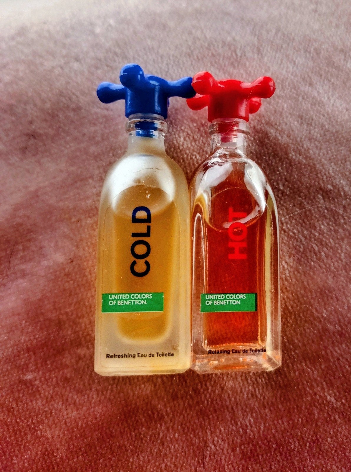 Benetton Cold & Hot Eau de Toilette - Vintage Mini's, Ophalen of Verzenden, Zo goed als nieuw