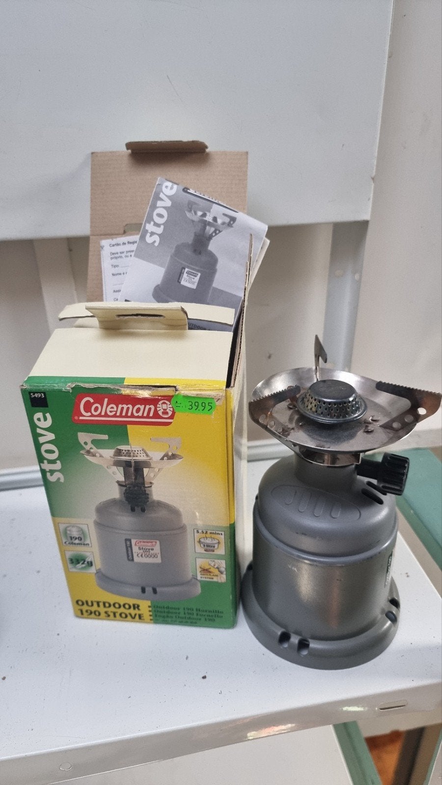 Coleman gasbrander, zit nog gasje in, Caravans en Kamperen, Verzenden, Gebruikt