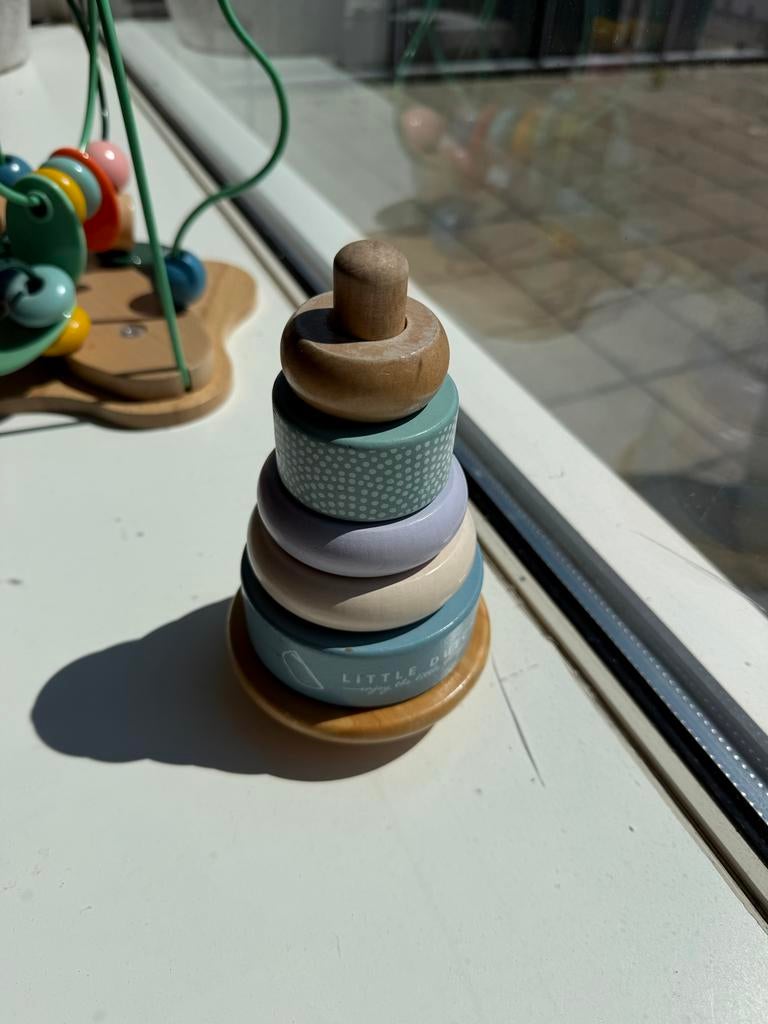Little Dutch stapeltoren blauw/roze, Kinderen en Baby's, Speelgoed | Babyspeelgoed, Ophalen of Verzenden, Zo goed als nieuw, Overige typen