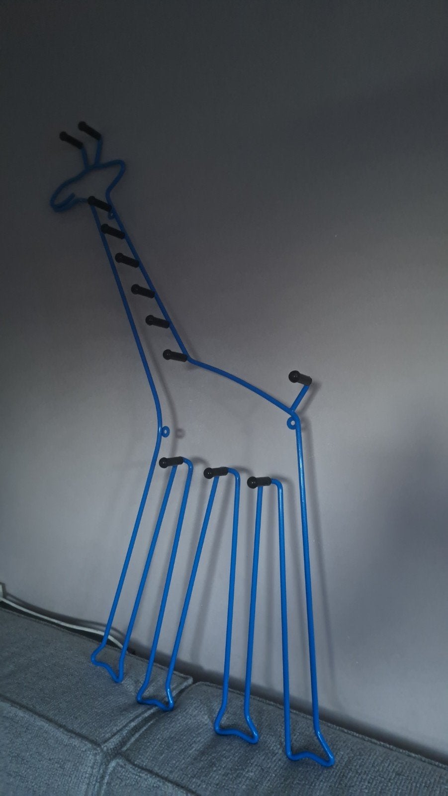 IKEA Kapstok Giraffe Design - Blauw Metaal, Gebruikt, 100 tot 150 cm, Metaal, Ophalen
