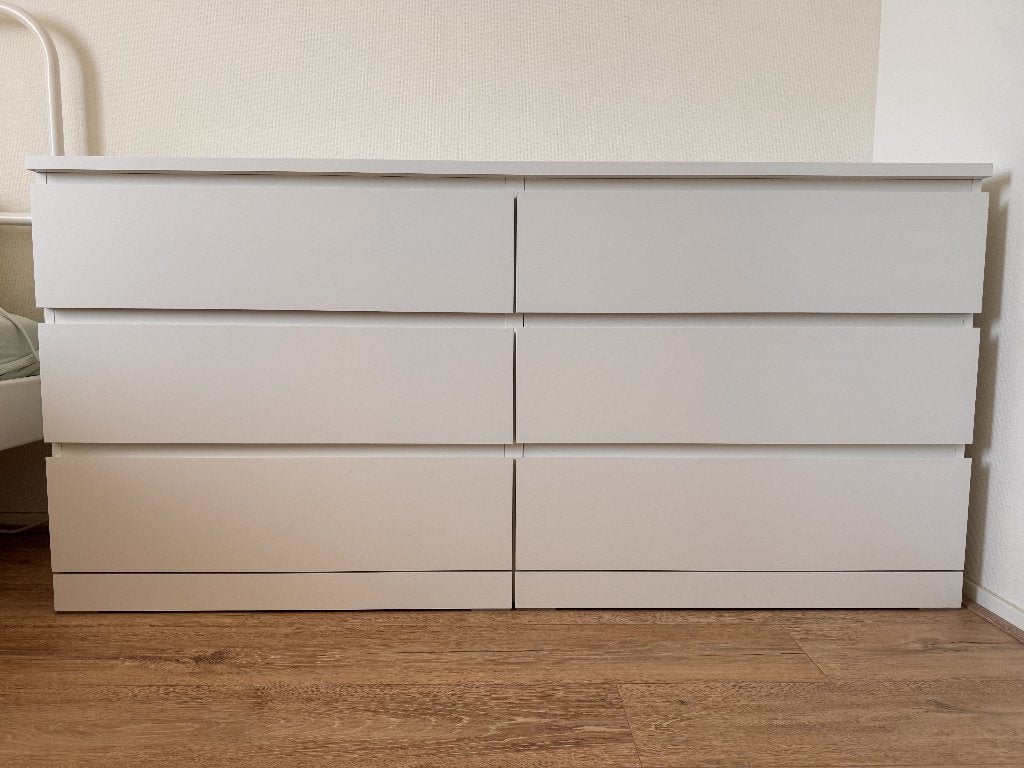 MALM ladekast met 6 lades, Huis en Inrichting, Kasten | Ladekasten, Ophalen, 5 laden of meer, Minimalisme, 150 tot 200 cm