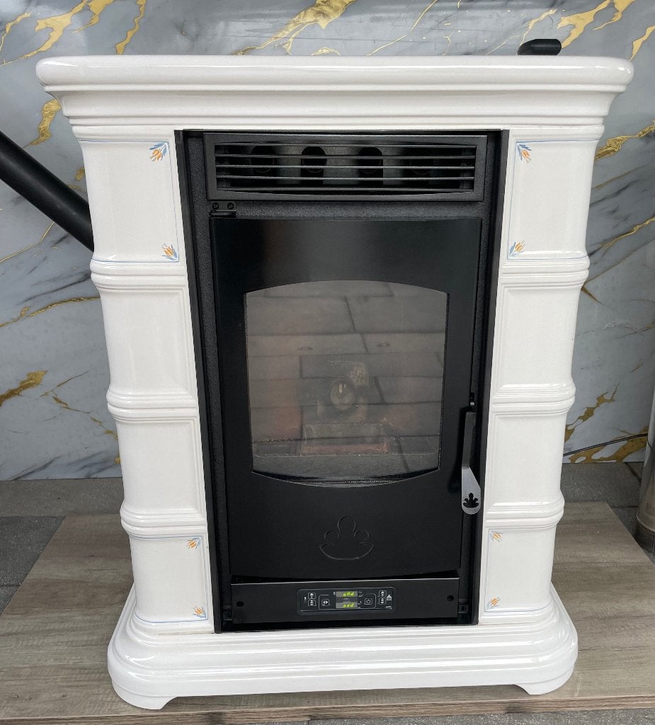Pellet Kachel 10KW  een echte  eyecatcher !!!!  incl pellets, Ophalen, Overige brandstoffen, Zo goed als nieuw, Pelletkachel