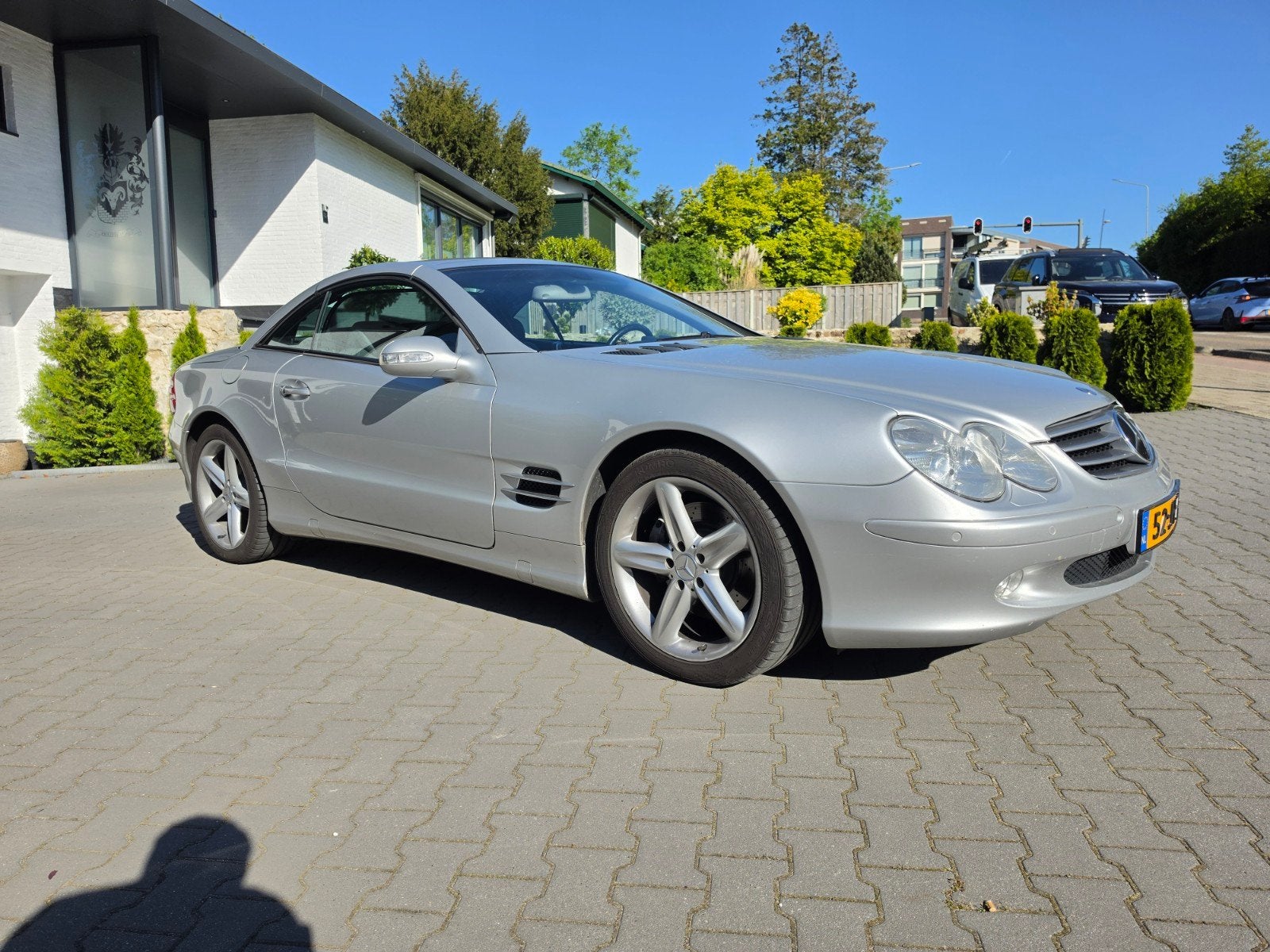 Mercedes-Benz SL 500 NL auto Full option in perfecte staat, Auto's, Mercedes-Benz, Achterwielaandrijving, Cabriolet, 4966 cc, 1745 kg