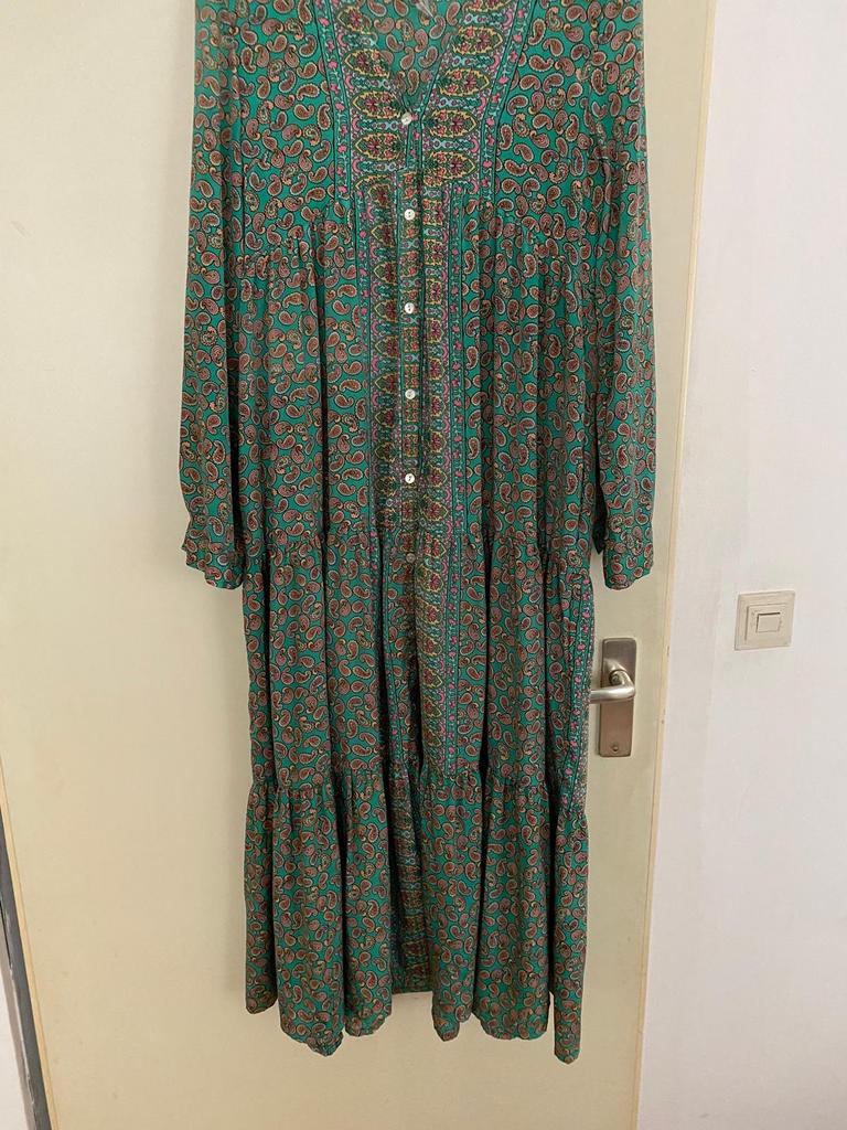 Gold&Silver maxi jurk, Kleding | Dames, Jurken, Ophalen of Verzenden, Zo goed als nieuw, Onder de knie