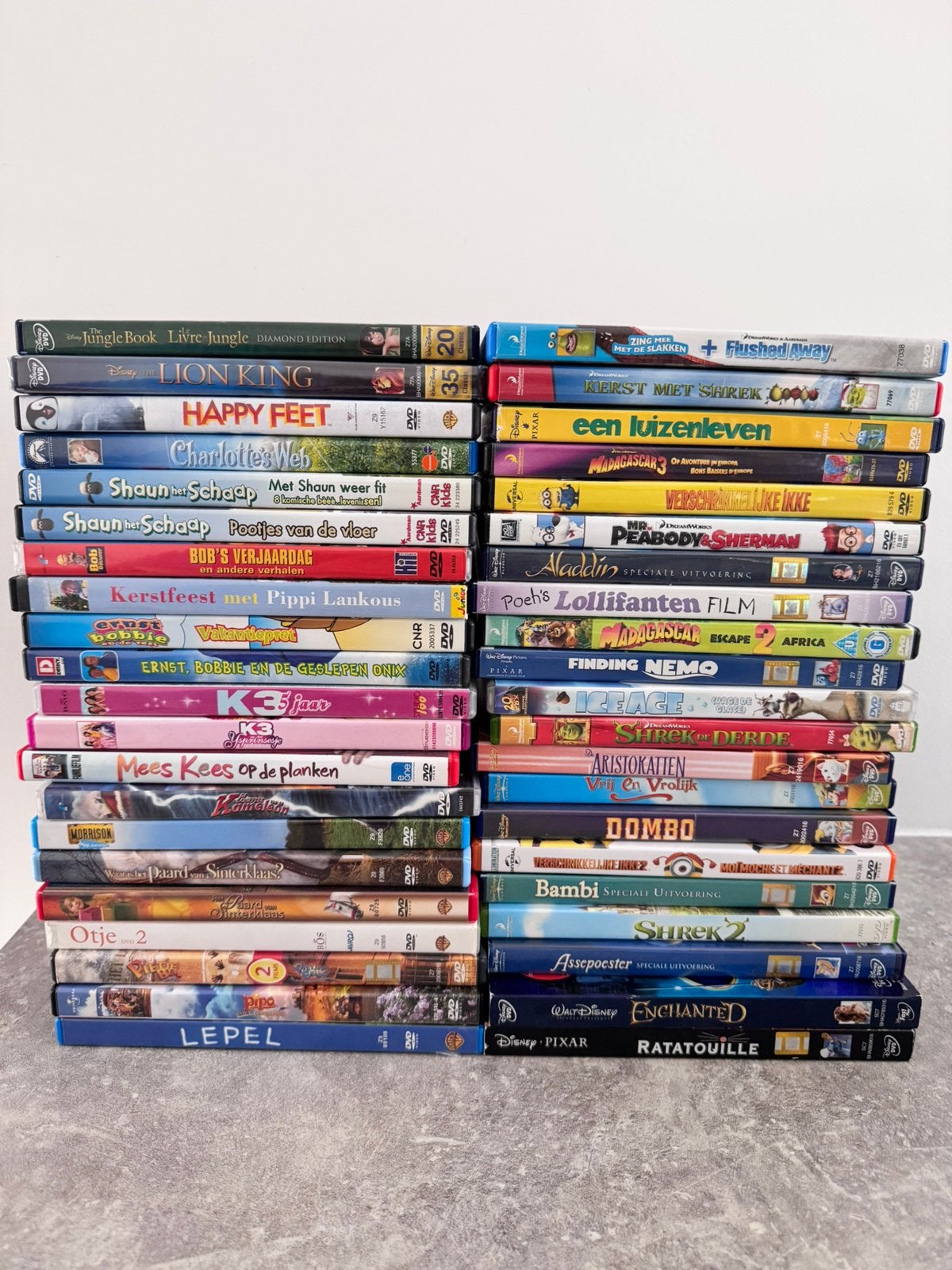 41 kinder dvd’s Disney/Pixar/Dreamworks e.a., Europees, Alle leeftijden, Zo goed als nieuw, Ophalen of Verzenden