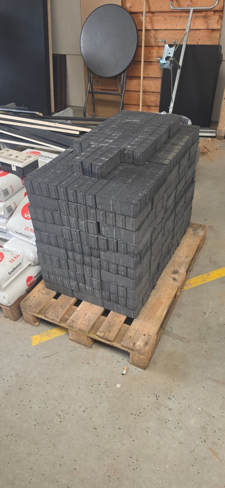 Restpartij Soft Comfort klinkers zwart/nero a 6.5m2, Ophalen, Nieuw, Beton, Klinkers