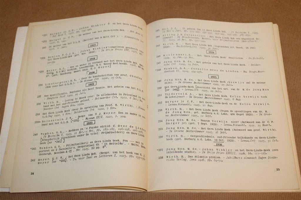 Oera Linda Bôk — Bibliografie & Handschriften, Kalma 1956, Boeken, Ophalen of Verzenden, Gelezen
