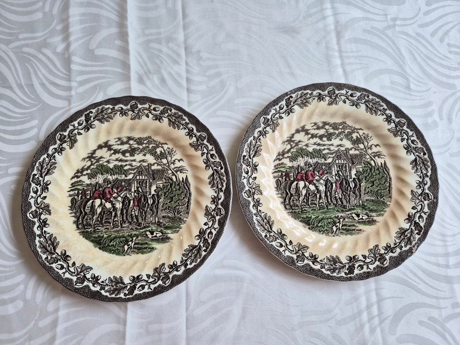 Myott's Country Life Staffordshire dinerborden, Ophalen of Verzenden
