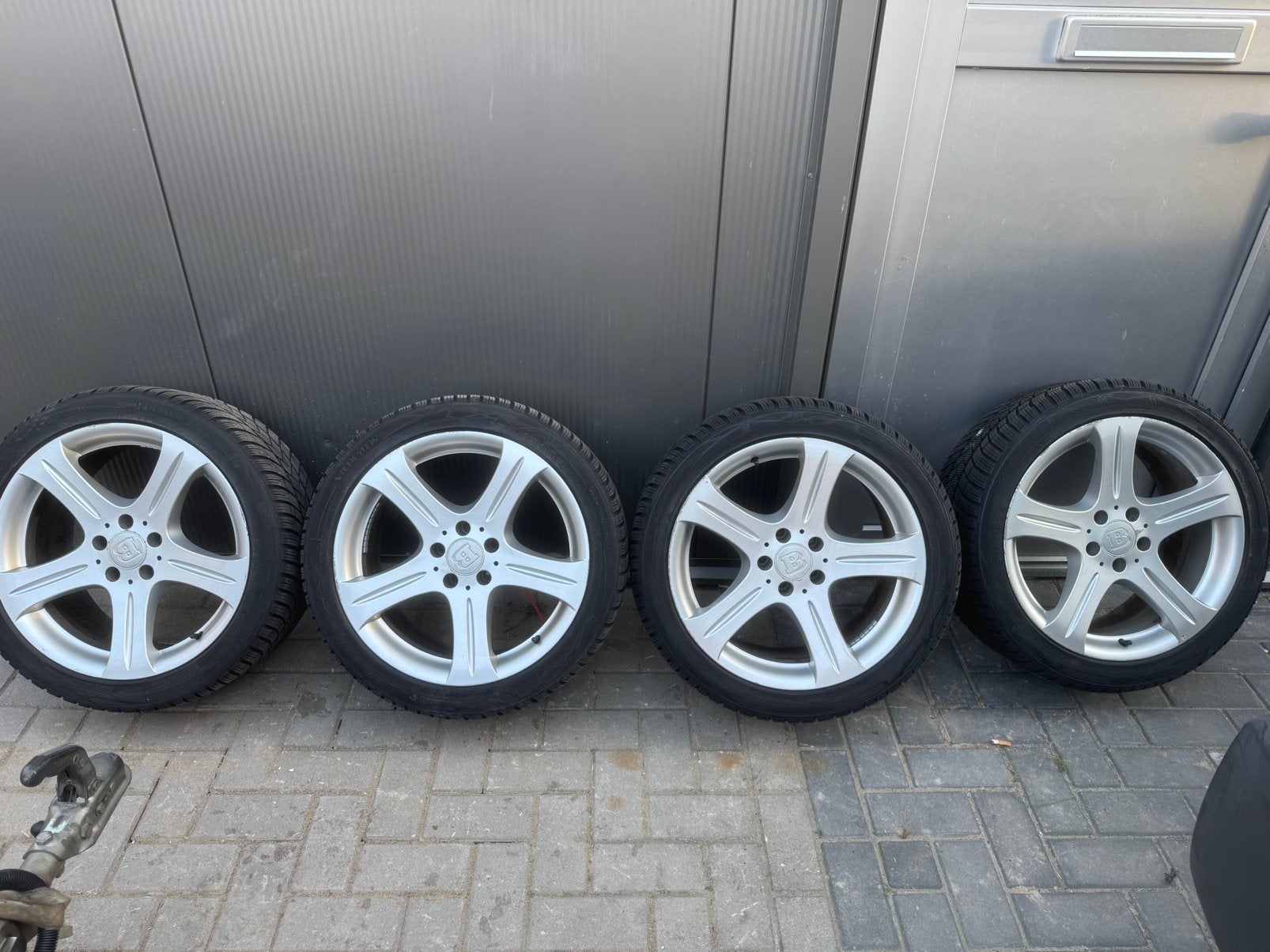 originele mercedes cls w219 breedset velgen met winterbanden, Auto-onderdelen, Banden en Velgen, Ophalen, 18 inch, Banden en Velgen