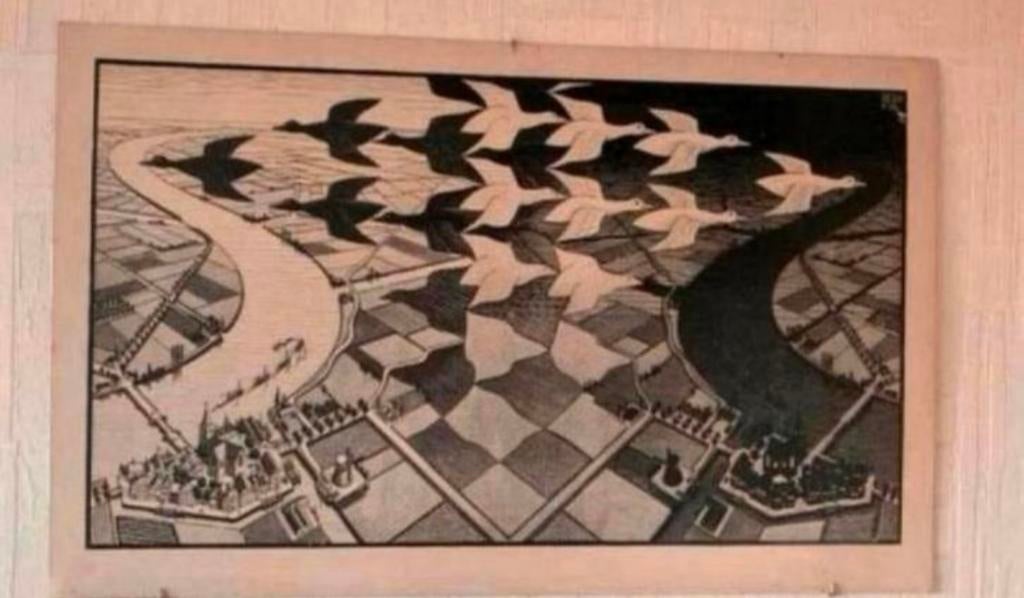 Ets drie gravures posters MCE Maurits Cornelis Escher., Ophalen of Verzenden
