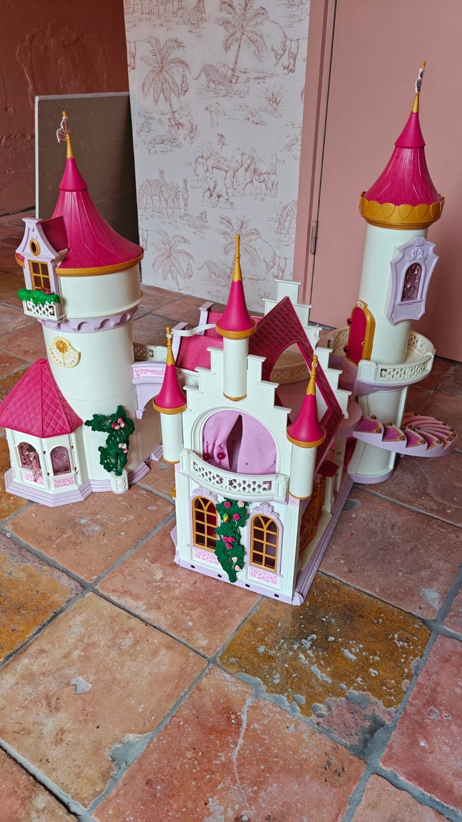 Groot prinsessenkasteel met torens en bruggen, Ophalen, Gebruikt, Meisje