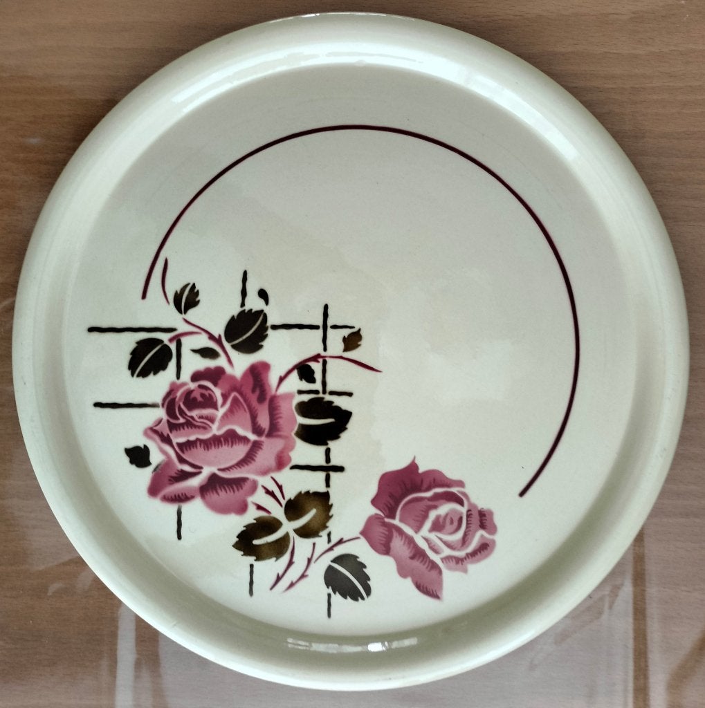 Vintage Serveerbord Rozen dessin, Verzenden