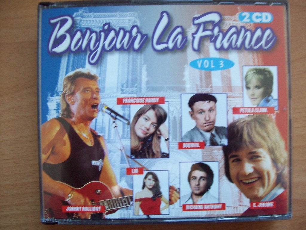 Bonjour La France 3 (2-CD) Francoise Hardy, Lio, Claude Fran, Ophalen of Verzenden, Zo goed als nieuw, Verzamelalbum