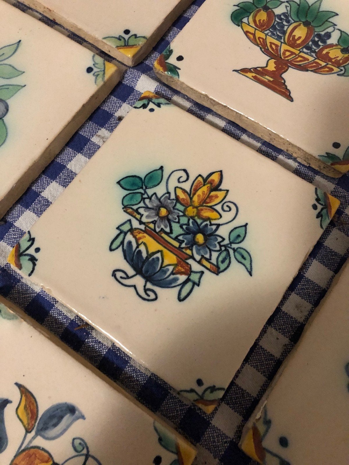 Unieke oplage (tableau) van originele Tichelaar tegels, Ophalen