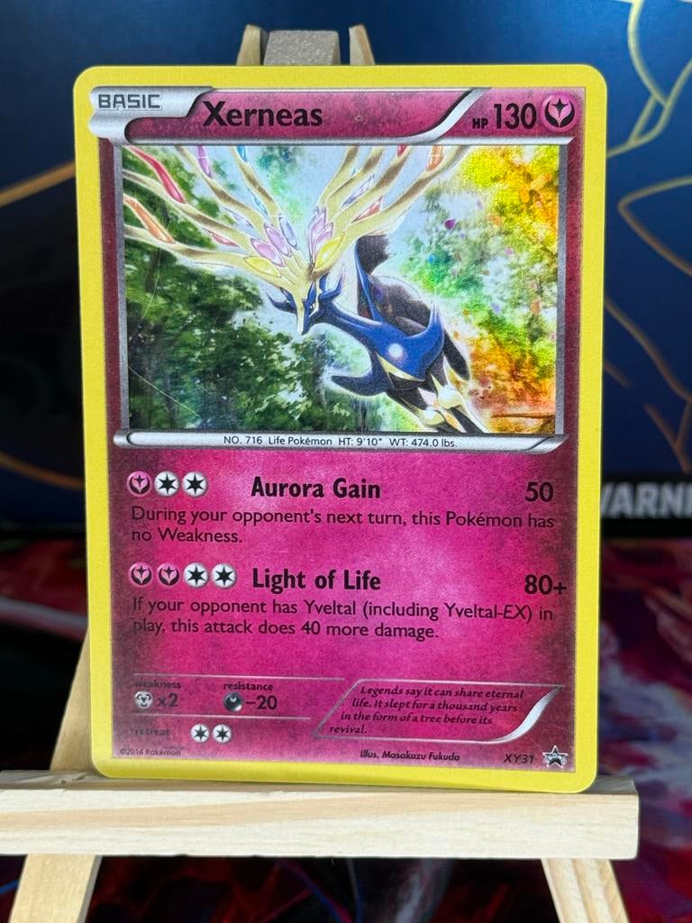 Pokémon Kaart Xerneas XY31 Promo - Zo goed als nieuw, Ophalen of Verzenden, Zo goed als nieuw, Losse kaart