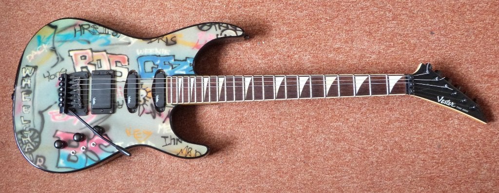 2x Vester graphics, Muziek en Instrumenten, Ophalen, Gebruikt, Solid body, Overige merken