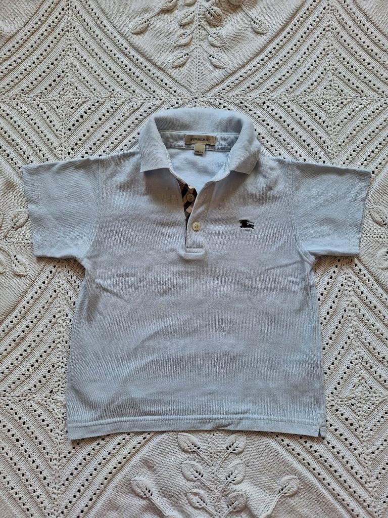 Burberry polo lichtblauw 104, Ophalen of Verzenden, Zo goed als nieuw, Jongen, Shirt of Longsleeve