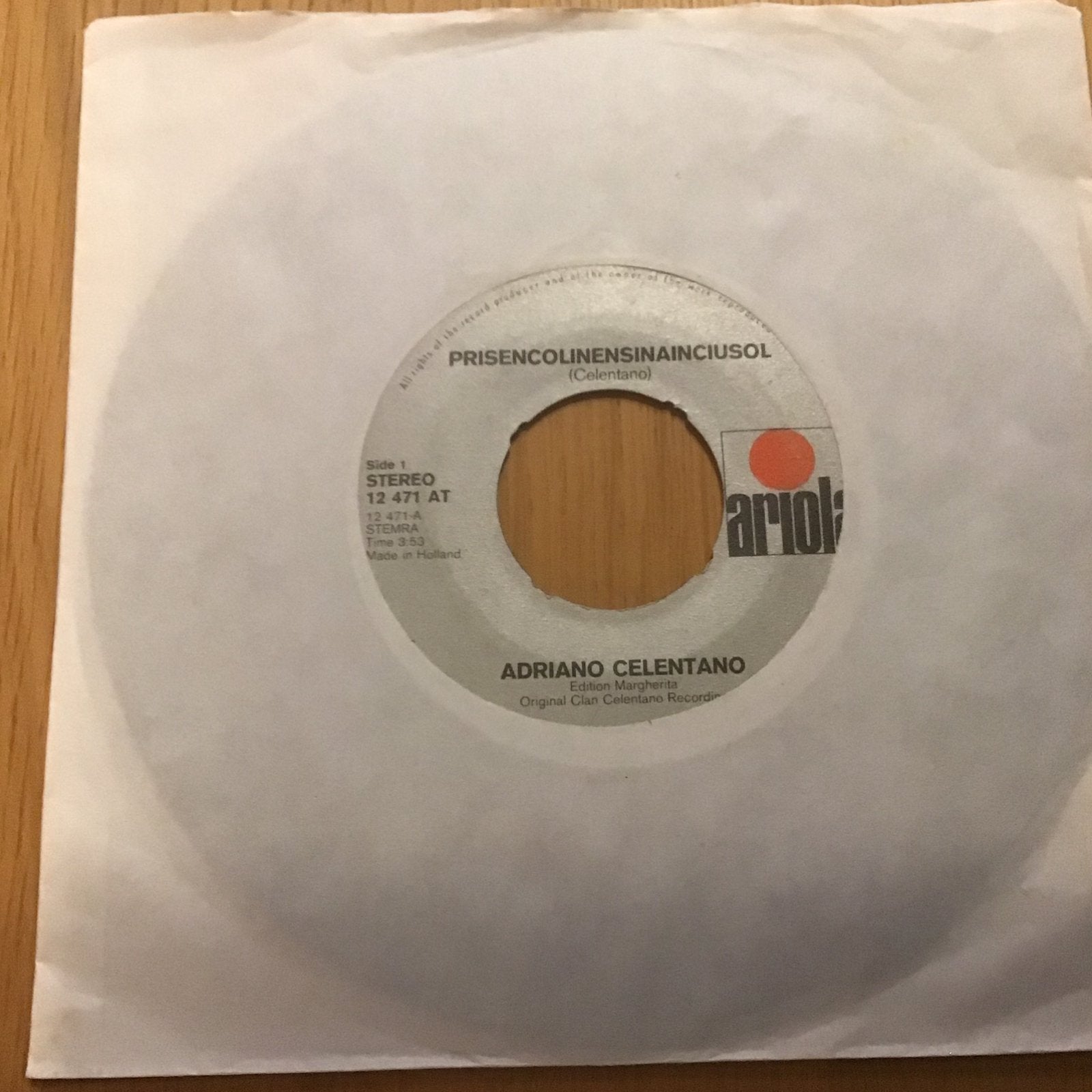 Adriano Celentano - Prisencolinensinainciusol, Ophalen of Verzenden, Gebruikt