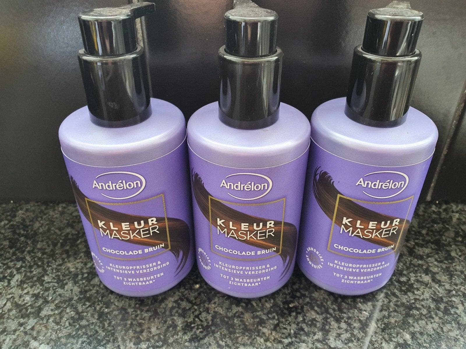 Andrelon kleurmasker chocolade bruin., Ophalen of Verzenden, Nieuw, Haarspeld