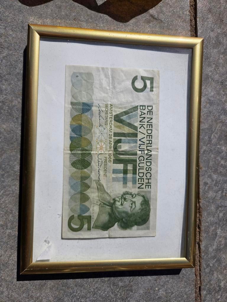 5 Gulden biljet uit 1966 - De Nederlandsche Bank, Ophalen, 5 gulden, Los biljet