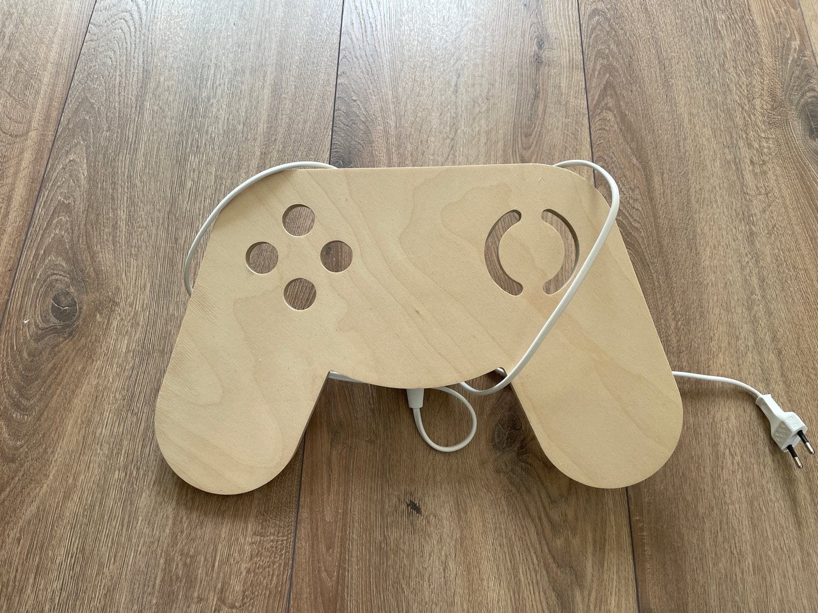 Houten Game Controller Wandlamp voor Kinderkamer, Ophalen of Verzenden, Zo goed als nieuw, Hout