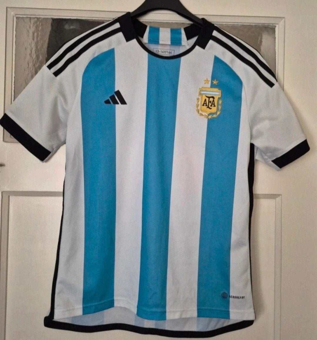 Argentinië Adidas thuisshirt maat 164 izgs!, Ophalen of Verzenden, Zo goed als nieuw, Adidas, Jongen of Meisje
