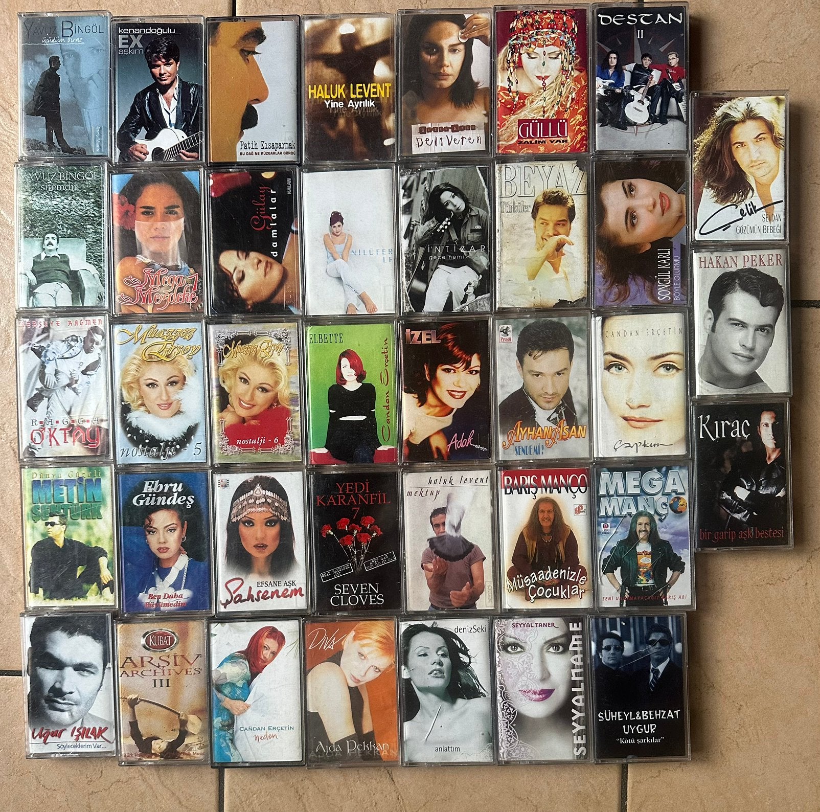 Collectie Turkse Muziek Cassettes - Diverse Artiesten, Gebruikt, Wereldmuziek, Ophalen of Verzenden, Voorbespeeld