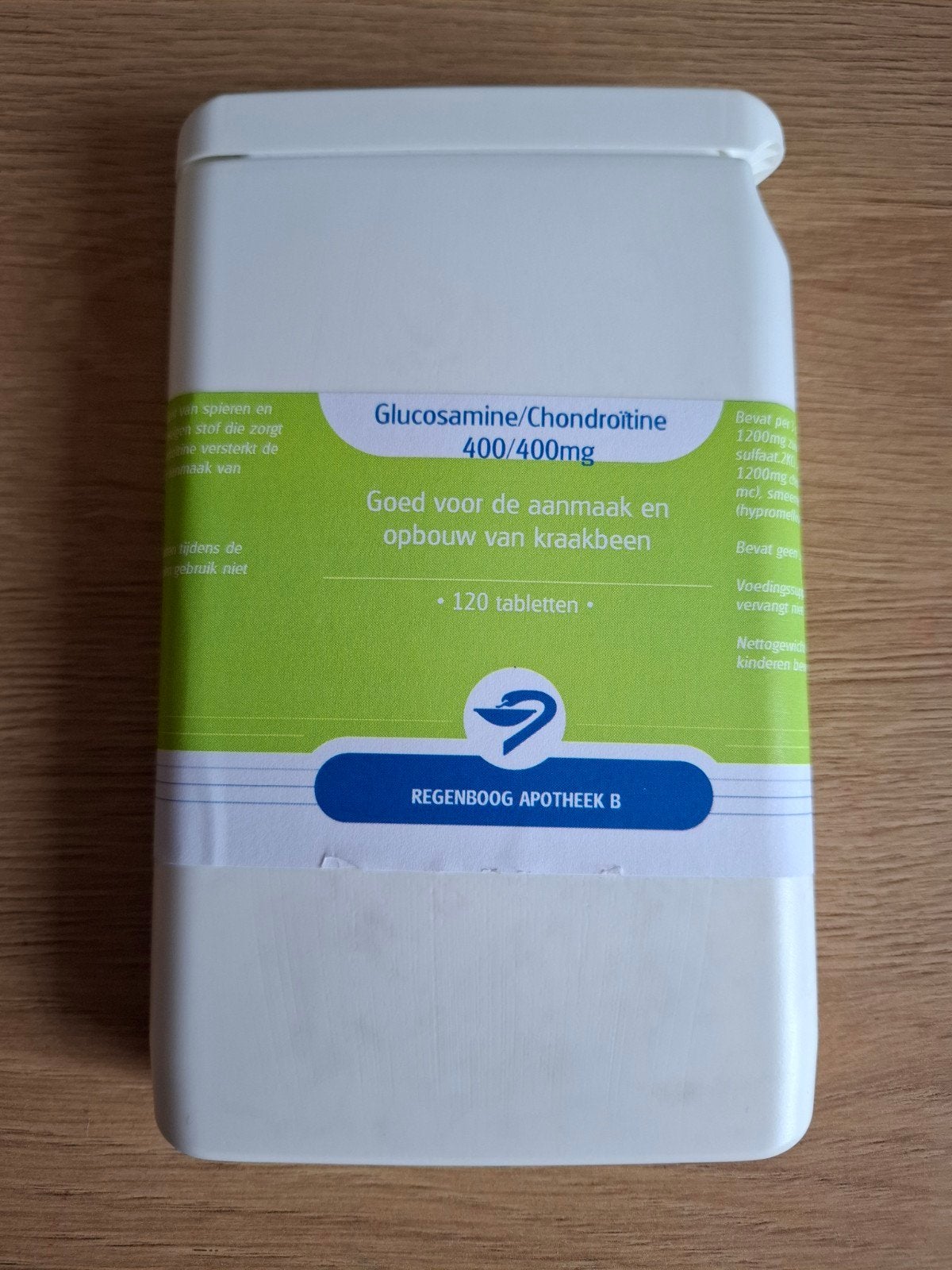 Glucosamine/Chondroïtine 400/400mg - 120 tabletten, Ophalen of Verzenden, Nieuw, Overige typen