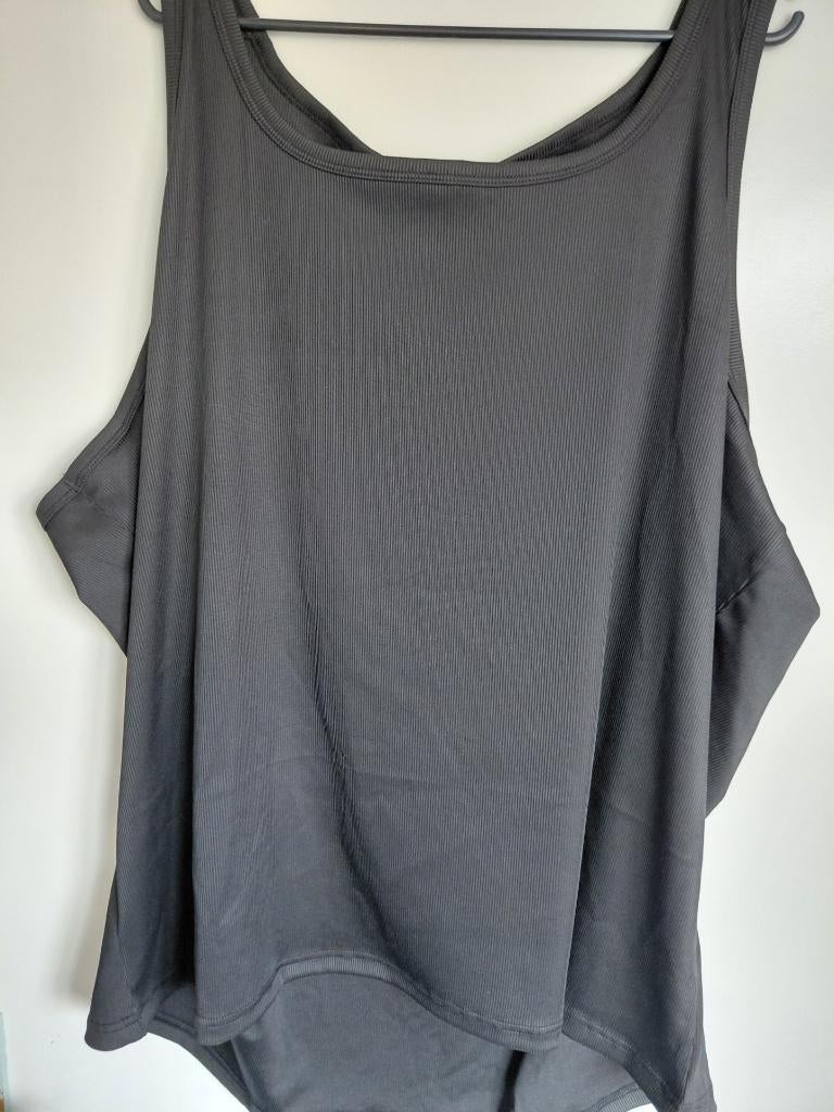 Heren hemd 5XL rib zwart, Kleding | Heren, Grote Maten, Ophalen of Verzenden, Zo goed als nieuw, Zwart, Shirt