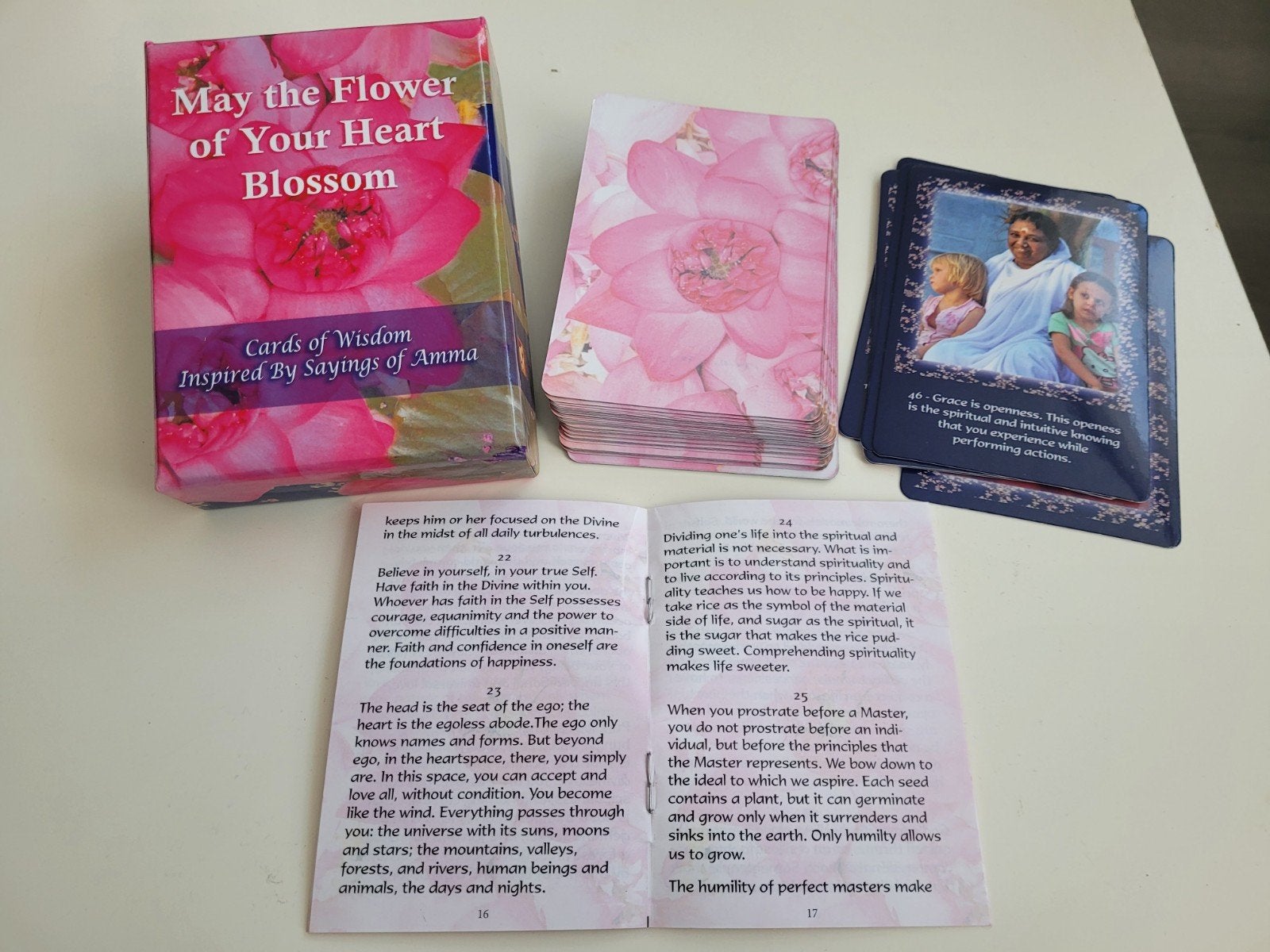 inspiratiekaarten Amma  May the Flower of Your Heart Blossom, Ophalen of Verzenden, Nieuw