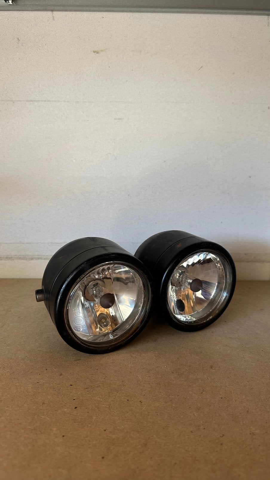 Universele dubbele koplamp rond motor, Motoren, Ophalen of Verzenden, Gebruikt
