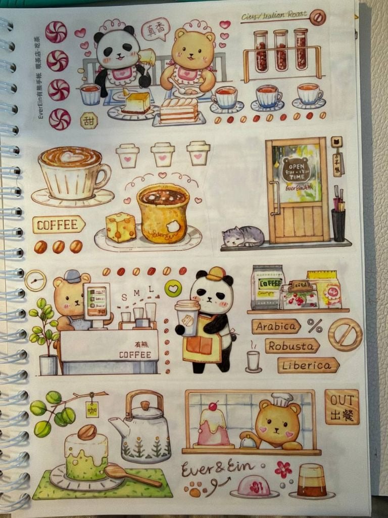 Washi tape 有熊 – Theetijd – per cyclus, Overige thema's, Meerkleurig, Ophalen of Verzenden, Papier of Karton