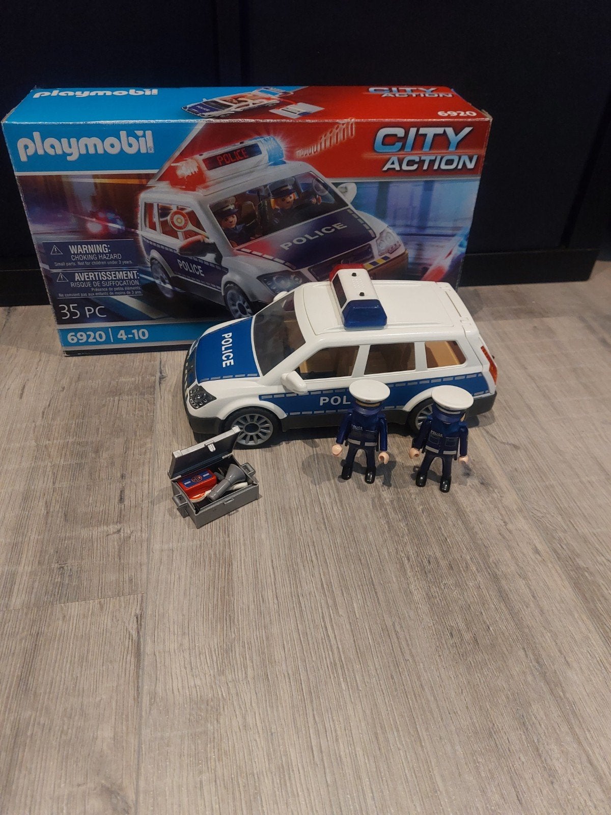 Playmobil City Action Politieauto (Set 6920), Kinderen en Baby's, Ophalen, Complete set, Voertuig, Zo goed als nieuw