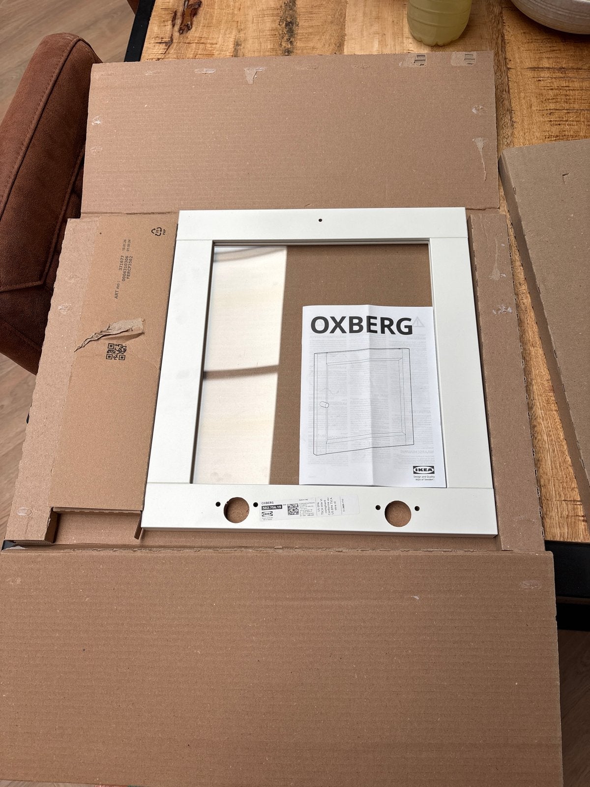 Nieuw 2 Ikea  OXBERG Deur voor BILLY Boekenkast - Wit, Ophalen of Verzenden, Nieuw